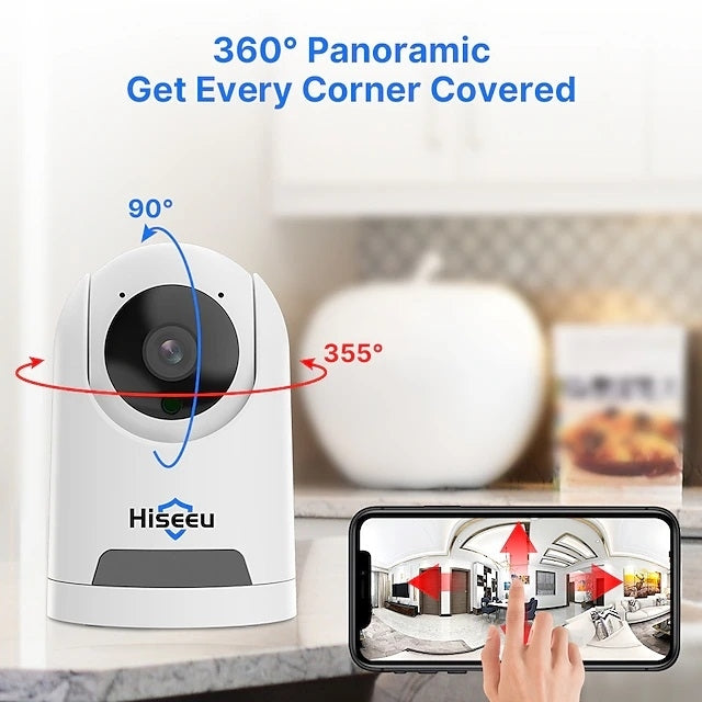 Hiseeu FH2C 2MP WiFi Wireless Security Camera for Home/Baby/Pet 2-way Audio & Motion Detection 6