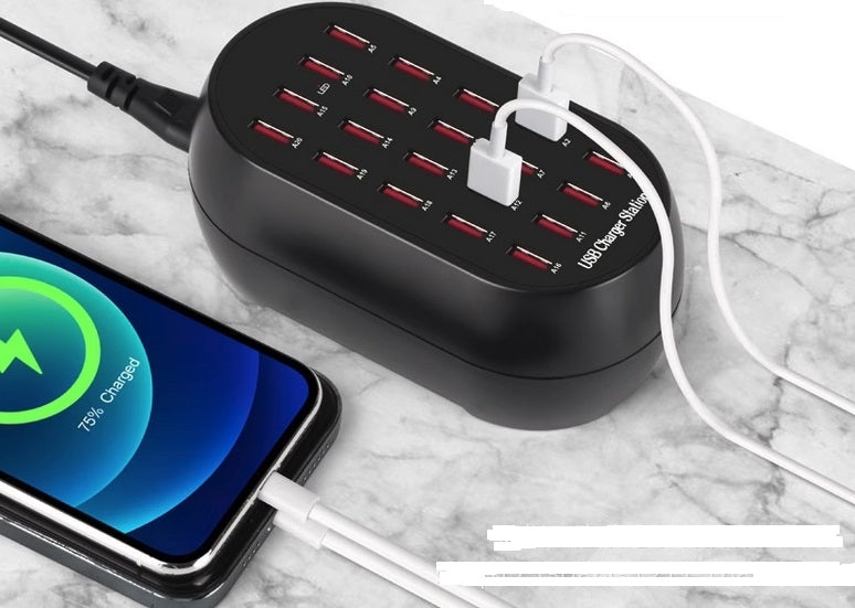 20-port USB Charging Station 100W 5V/1A-2.4A 3
