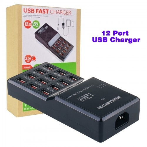 12-Port 60W USB Charge Station 3