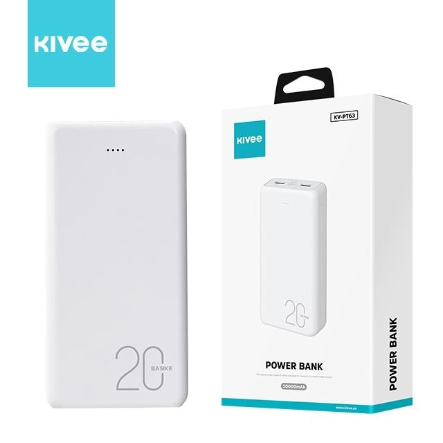 KIVEE PT63 20000mAh Power Bank White 7