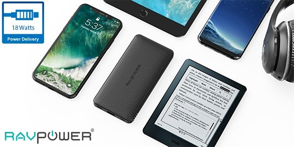 Ravpower RP-PB094 Super Slim Powerbank 10000mAh, PD 18w, QC3.0 3