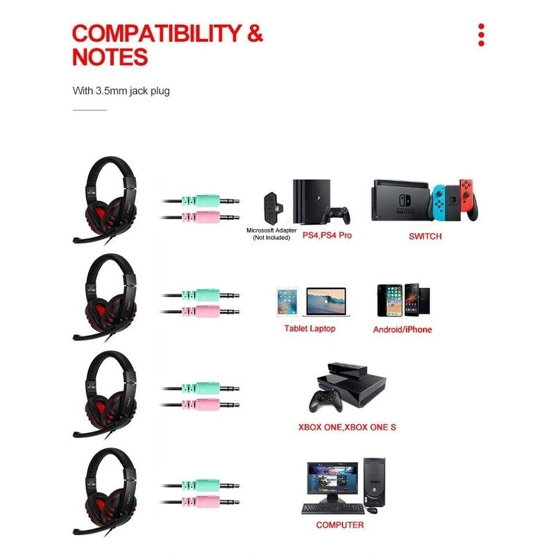 T-Wolf TF800 RGB 4-pcs Gaming Keyboard/Mouse/Headphone/Mouse Pad Kit Set 3