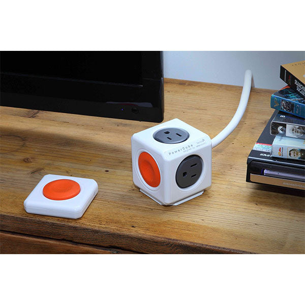 Allocacoc Powercube Extended Remote 4-Outlets + Remote control button 4
