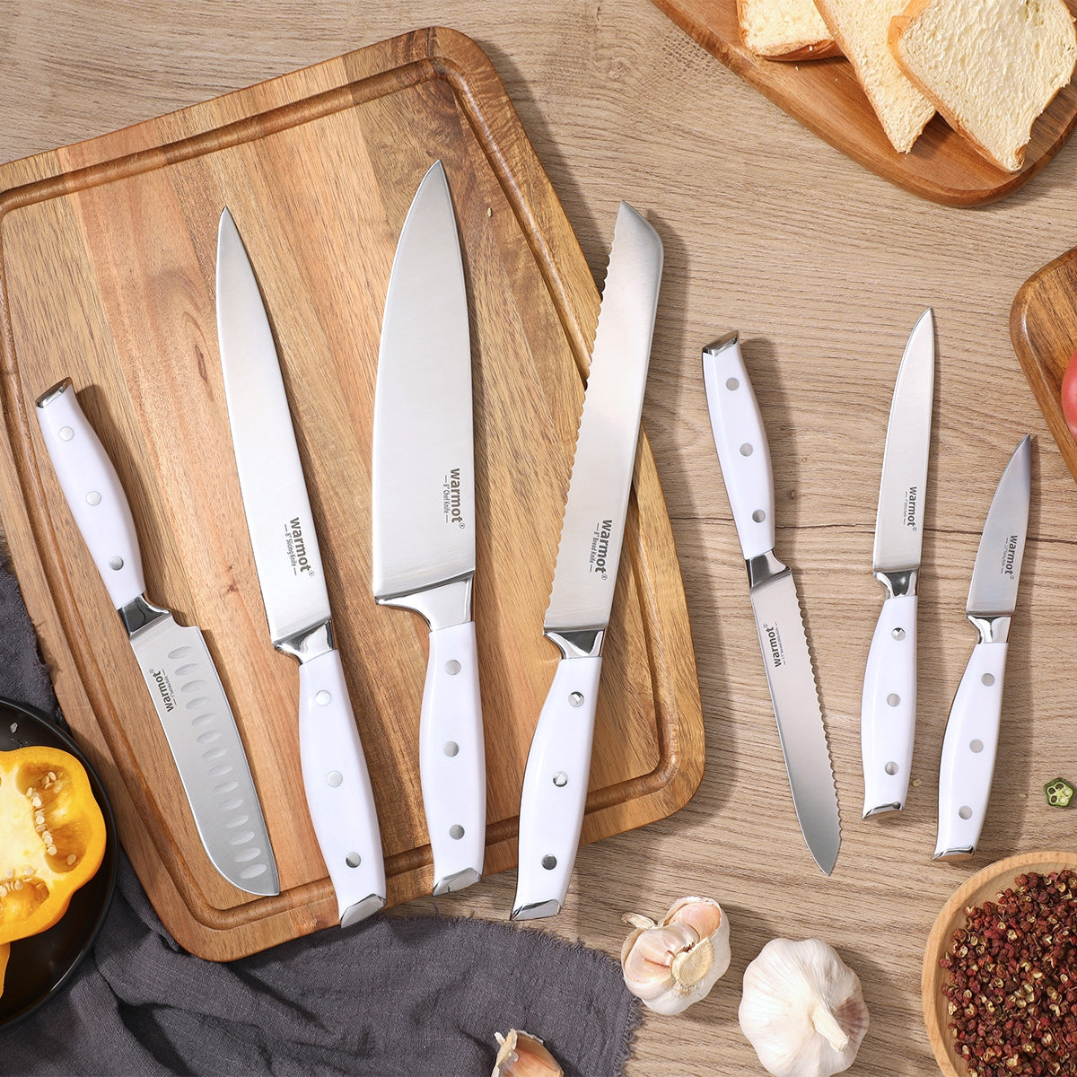 Warmot 7-Piece Ultra Sharp Chefs Knife Set with Gift Box (888-7) 9