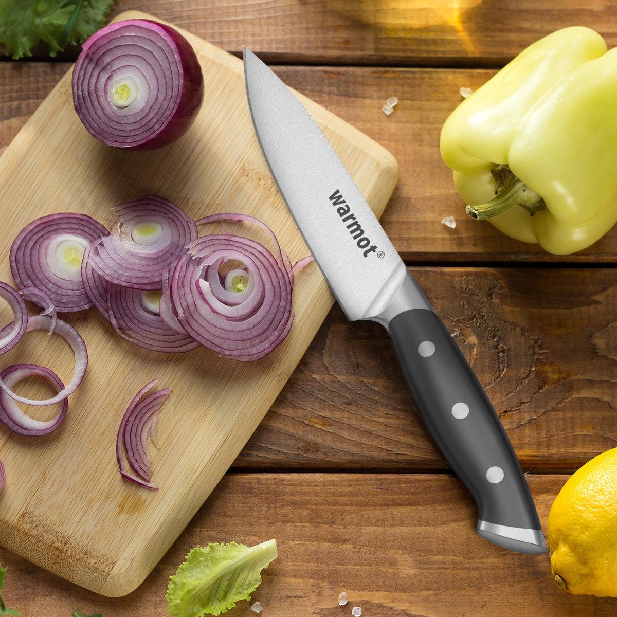 Warmot 3-Piece High Carbon Stainless Steel Ultra Chef Knife Set with Gift Box (317-3) 8