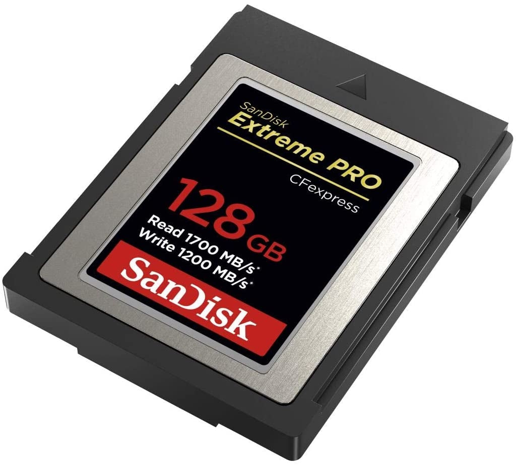 SanDisk 128GB Extreme PRO CFexpress Card Type B - SDCFE-128G-GN4NN READ 1700 MB/S WRITE 1200MB/S 3