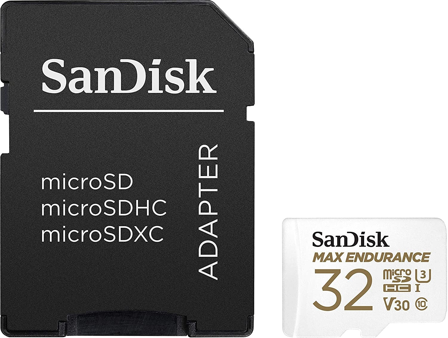 Sandisk Max Endurance Microsdhc Card SQQVR 32G (15 000 HRS) UHS-I C10 U3 V30 100MB/S R 40MB/S W SD Adaptor SDSQQVR-032G-GN6IA 3
