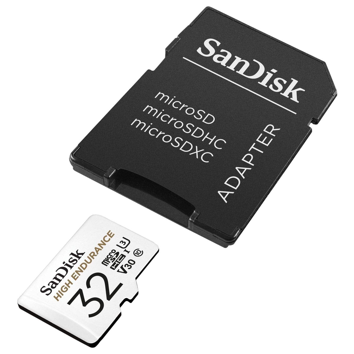 SANDISK HIGH ENDURANCE MICROSDHC CARD SQQNR 32G UHS-I C10 U3 V30 100MB/S R 40MB/S W SD ADAPTOR SDSQQNR-032G-GN6IA 3