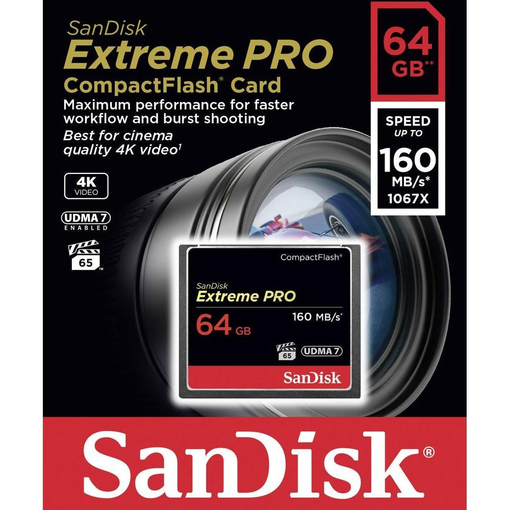 SanDisk Extreme Pro CFXP 64GB CompactFlash 160MB/s (SDCFXPS-064G) 3