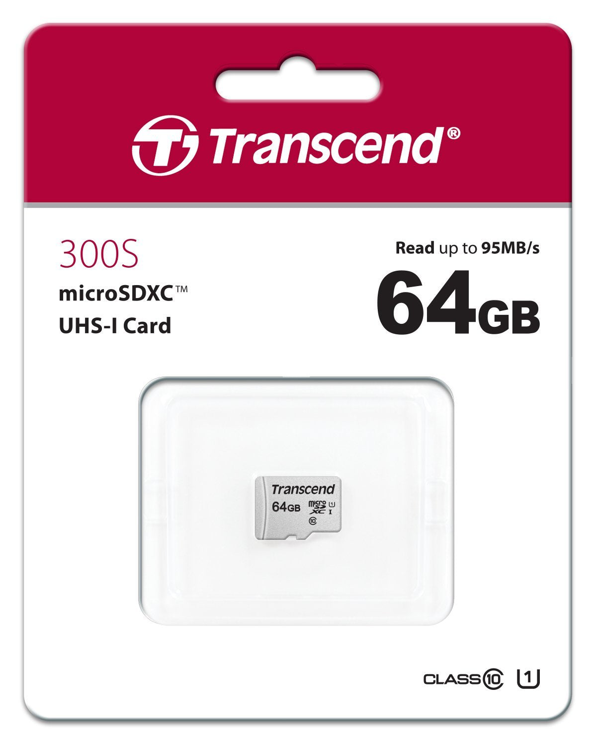 TRANSCEND TS64GUSD300S 64GB UHS-I U1 microSD w/o Adapter  (microSDHC I, C10, U1) 3