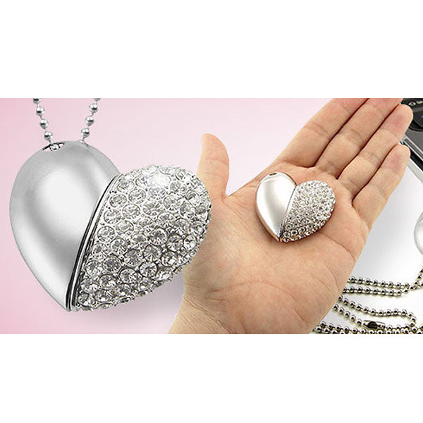 Heart Shape USB Pen Drive  16GB  (Pink) 4