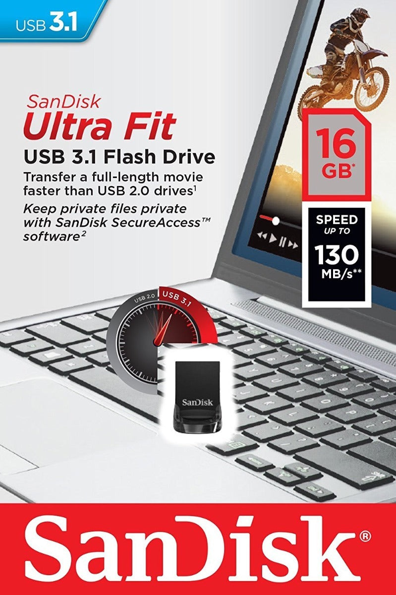 SANDISK 16GB CZ430 ULTRA FIT USB 3.1 (SDCZ430-016G) 5