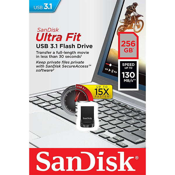 SANDISK 256GB CZ430 ULTRA FIT USB 3.1 (SDCZ430-256G) 5
