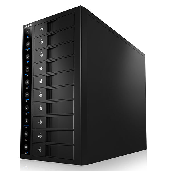 ICY BOX 10-Bay External SINGLE System for 10x SATA 3.5" I/II/III HDD  (IB-3810U3) 4
