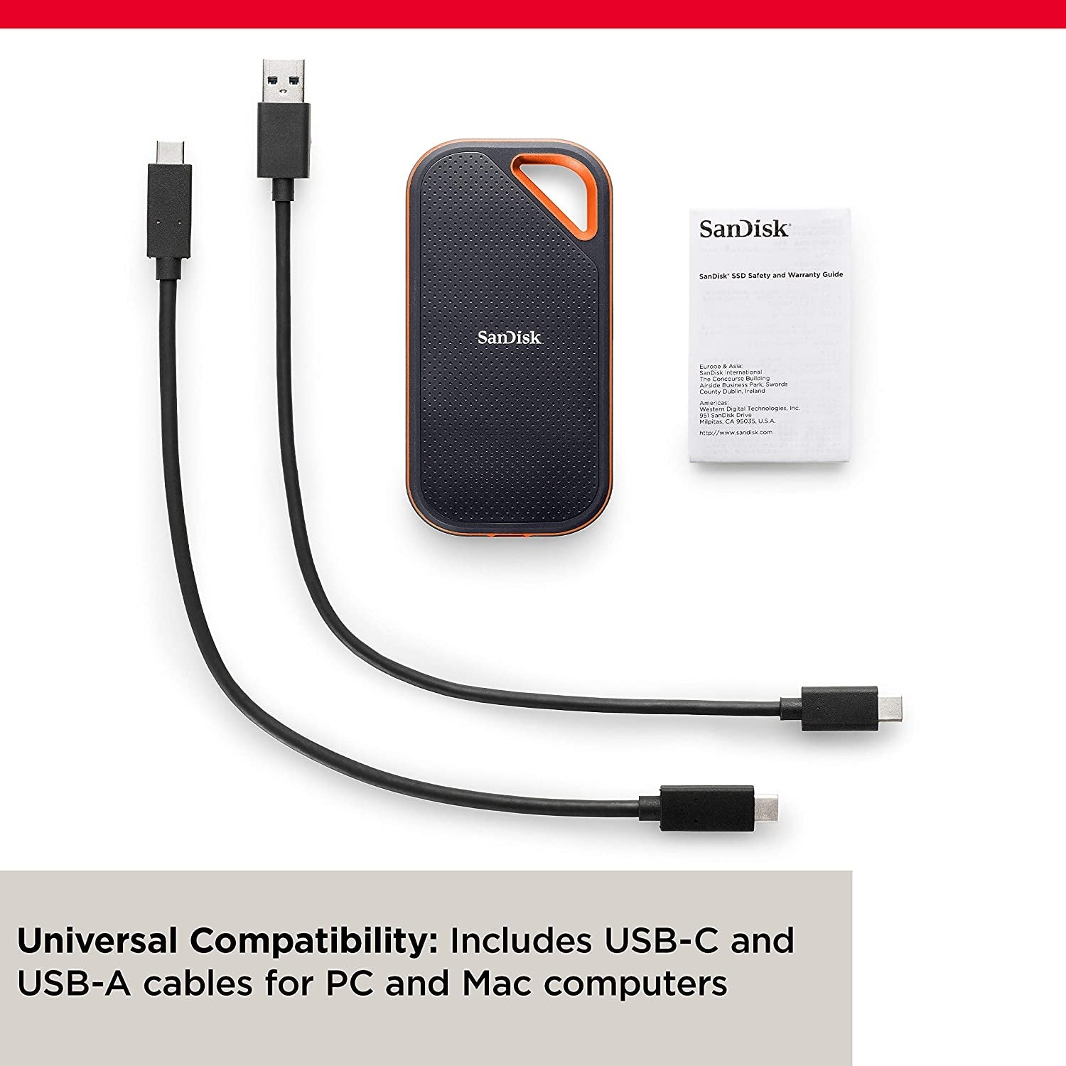 SanDisk 1TB Extreme PRO Portable SSD V2 (SDSSDE81-1T00-G25) 3