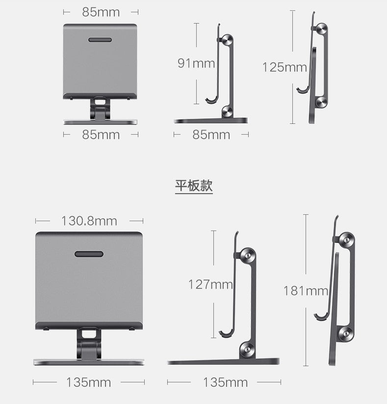 Full Motion 3 in 1 Smartphone Tablet and Notebook Holder White 3