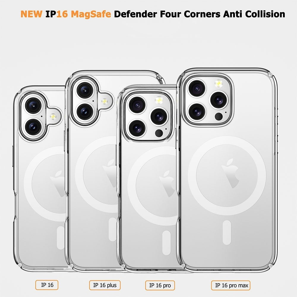 Ultimake Shockproof Transparent Magsafe Cover Case for iPhone 16 Plus 6