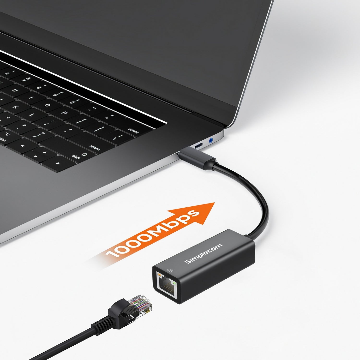 Simplecom NU314 SuperSpeed USB-C to Gigabit Ethernet Network Adapter 3