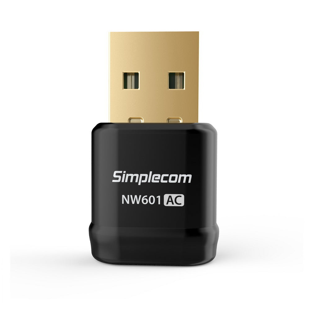 Simplecom NW601 AC600 Mini WiFi Dual Band Wireless USB Adapter 3