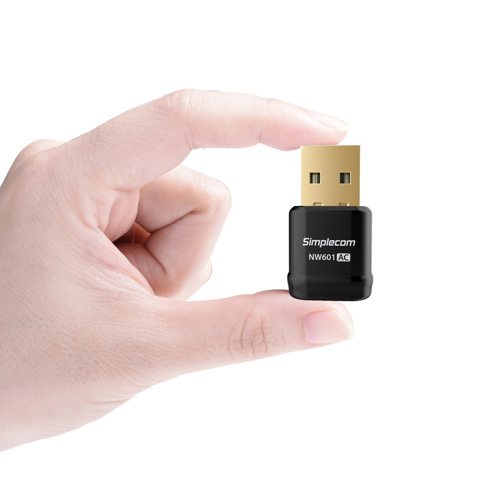 Simplecom NW601 AC600 Mini WiFi Dual Band Wireless USB Adapter 4