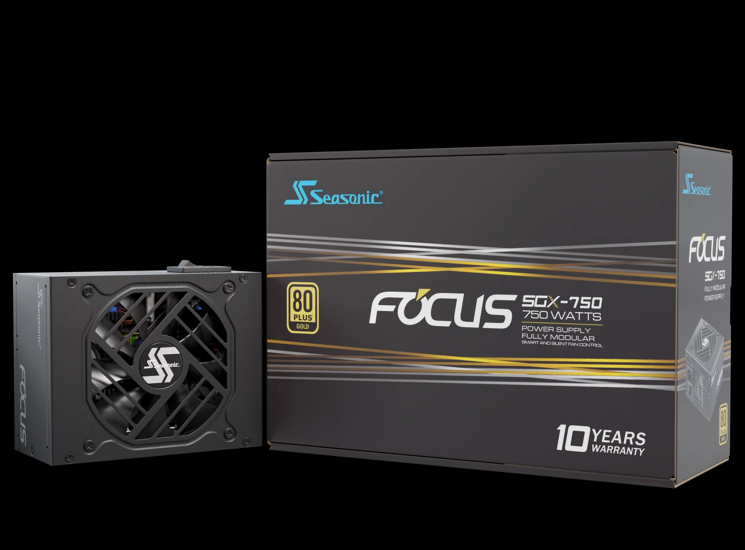 Seasonic FOCUS SGX-750 (2021) 750W Modular 80 Plus Gold PSU 7