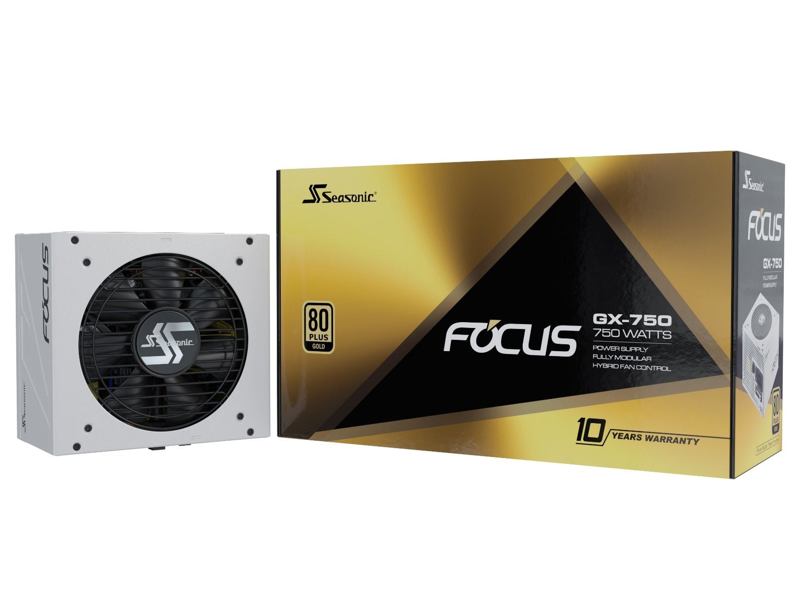 Seasonic FOCUS GX-750 White 750W ATX 3.0 Gold Modular PSU 8