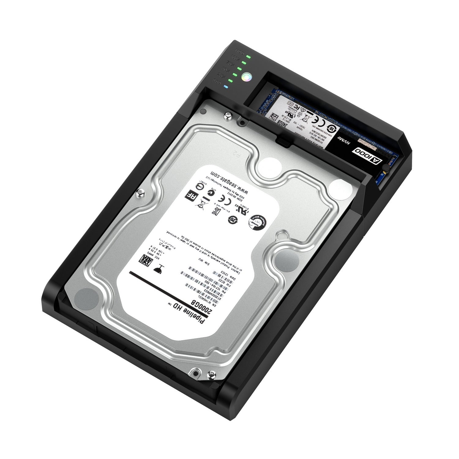 Simplecom SD570 NVMe M.2 + SATA HDD and SSD Dual Bay Docking Station USB 3.2 Gen 2 10Gbps Offline Clone 5