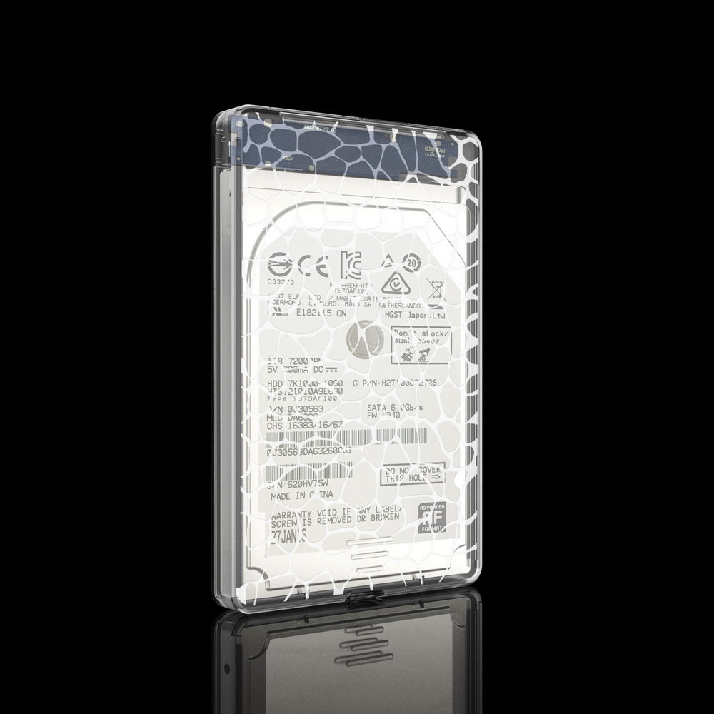 Simplecom SE101 Compact Tool-Free 2.5'' SATA to USB 3.0 HDD/SSD Enclosure Transparent Clear 3
