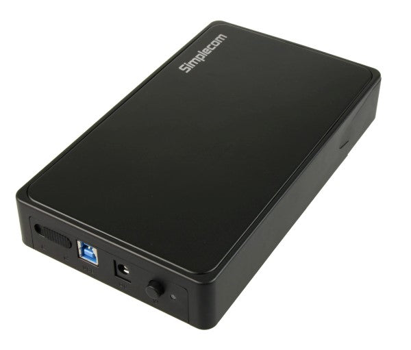 Simplecom SE325 Tool Free 3.5" SATA HDD to USB 3.0 Hard Drive Enclosure Black 3