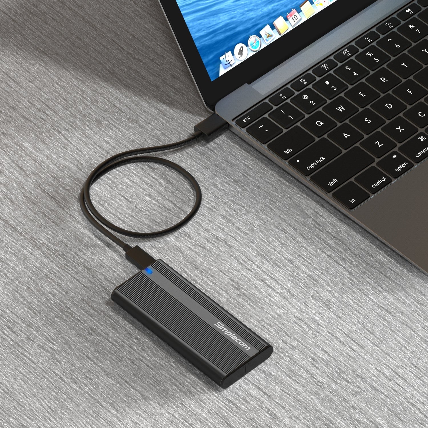 Simplecom SE505 NVMe M.2 SSD to USB-C Enclosure USB 3.2 Gen 2 10Gbps 5