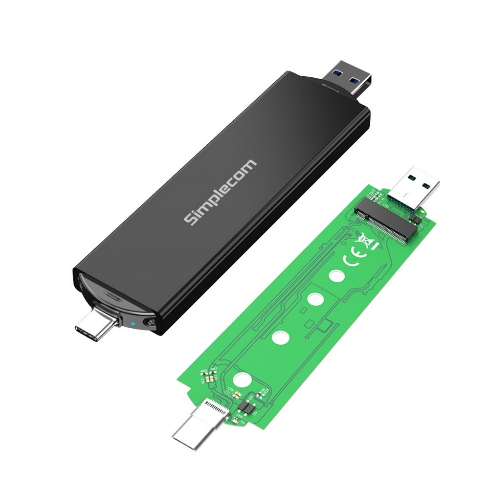 Simplecom SE522 NVMe / SATA M.2 SSD to USB 3.2 Gen 2 Dual USB Connector Enclosure 3