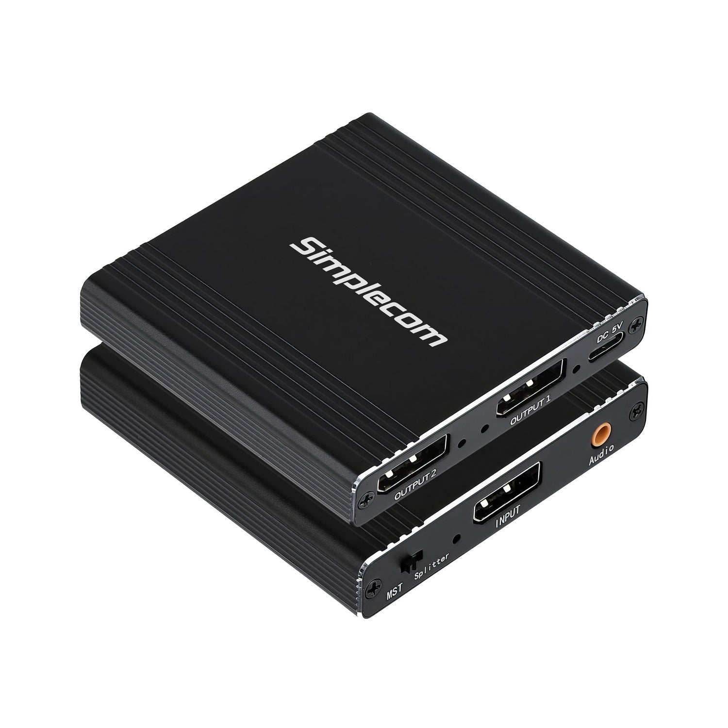 Simplecom CM214 DisplayPort Splitter 1 IN 2 OUT MST Hub for Dual Extended Screens 4K DP 1.4 3