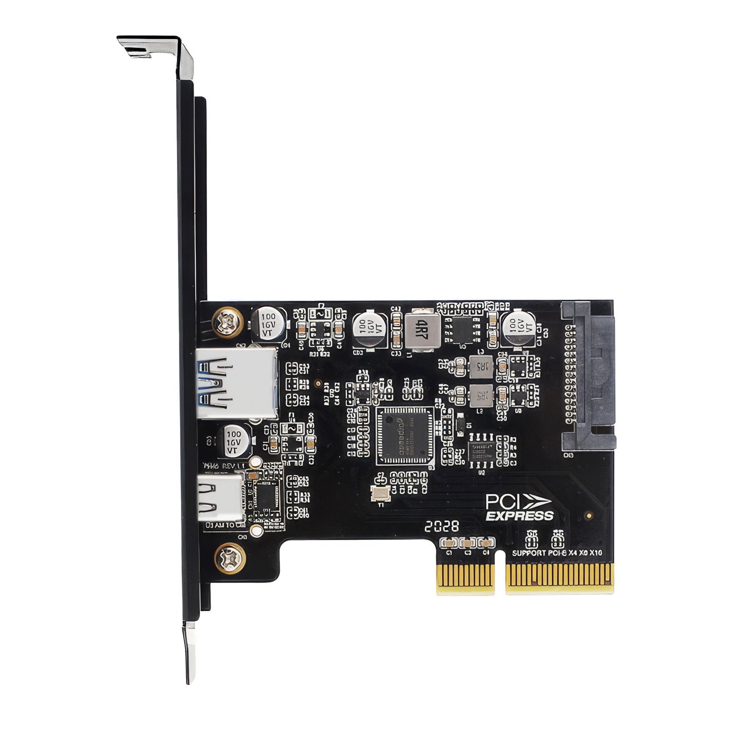 Simplecom EC312v2 PCIe x4 to 2-Port USB 3.2 Gen II 10Gbps USB-C and USB-A Expansion Card 3
