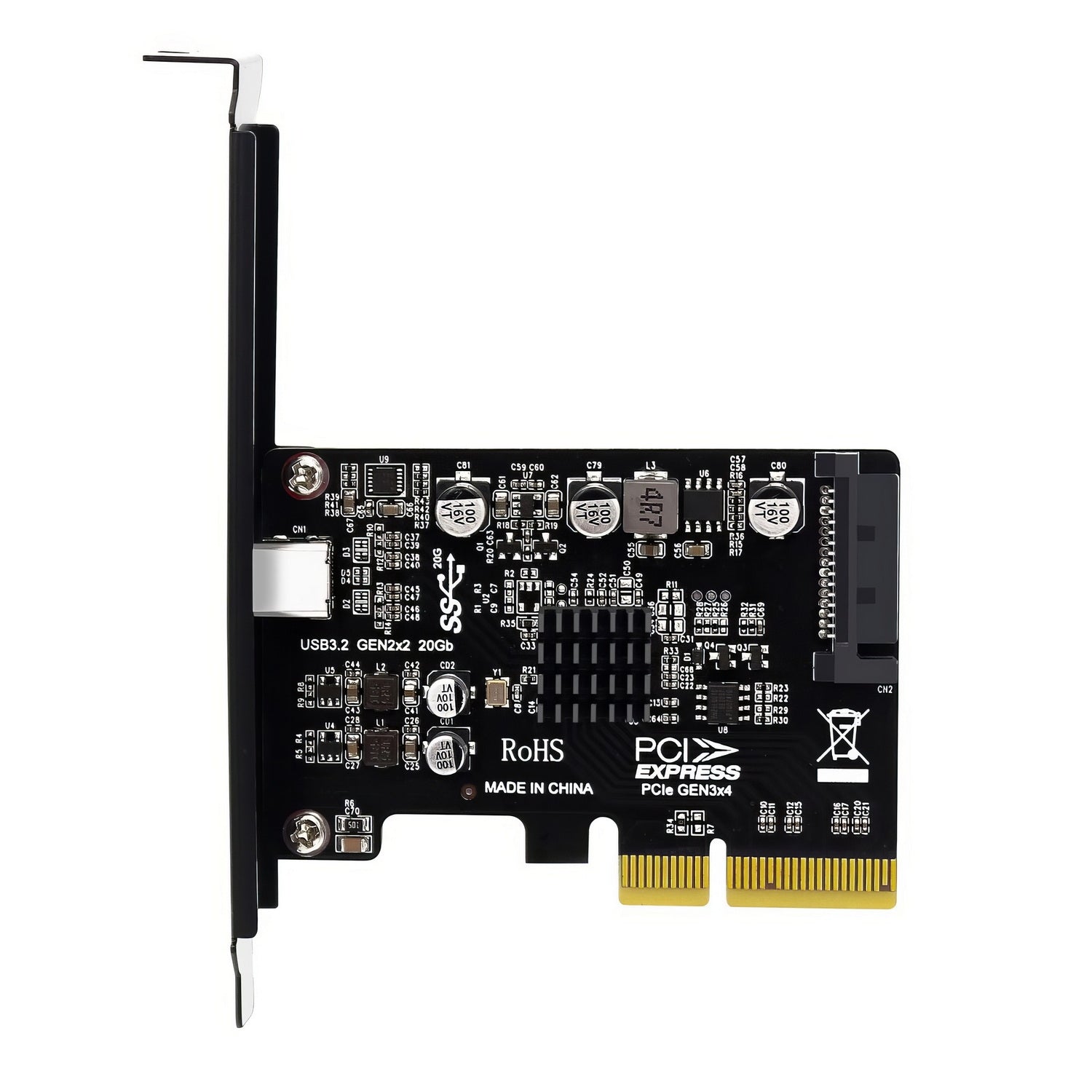 Simplecom EC318v2 PCI-e x4 to USB 3.2 Gen2x2 20Gbps USB-C Expansion Card 3