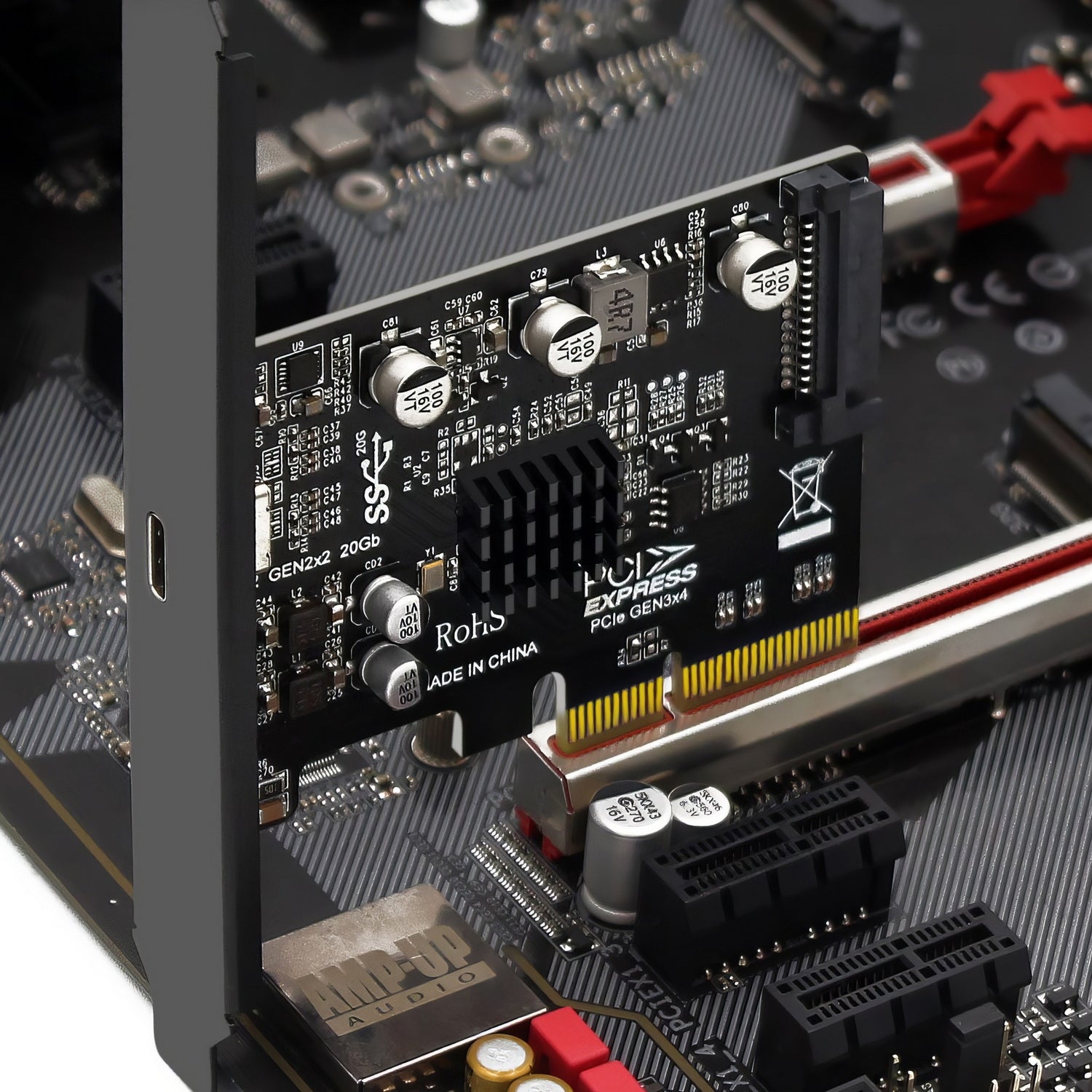 Simplecom EC318v2 PCI-e x4 to USB 3.2 Gen2x2 20Gbps USB-C Expansion Card 4