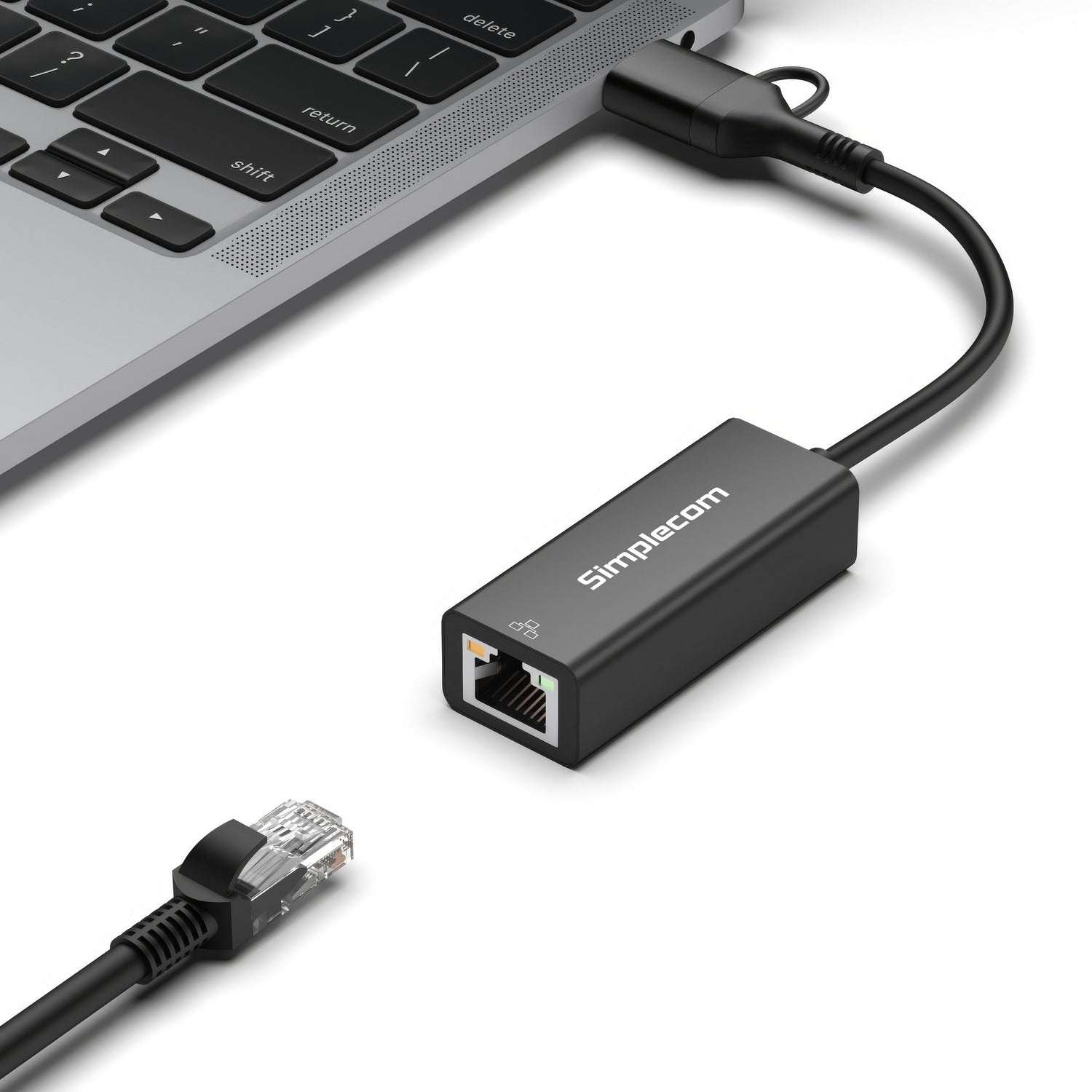 Simplecom NU315C SuperSpeed USB-C and USB-A to Gigabit Ethernet Adapter 4