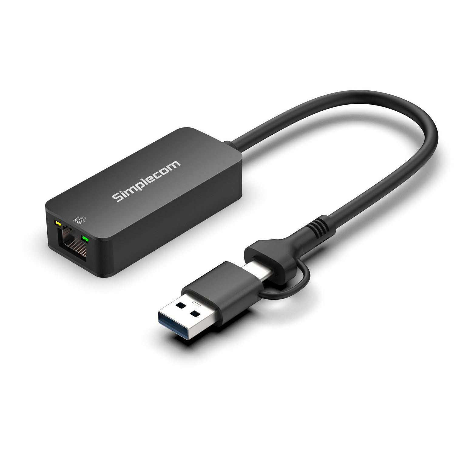 Simplecom NU405C SuperSpeed USB-C and USB-A to 2.5G Ethernet Network Adapter 2.5Gbps LAN 3