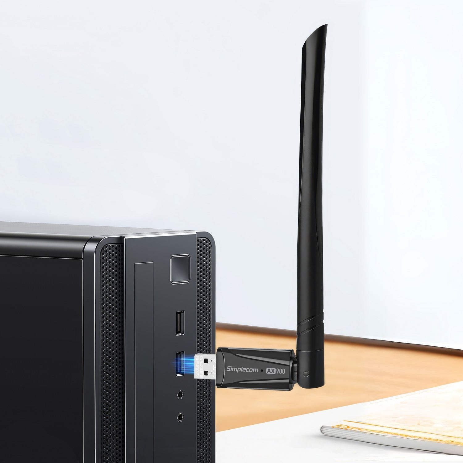 Simplecom NW831 Wi-Fi 6 and Bluetooth 5.3 Combo USB Adapter Dual Band AX900 5