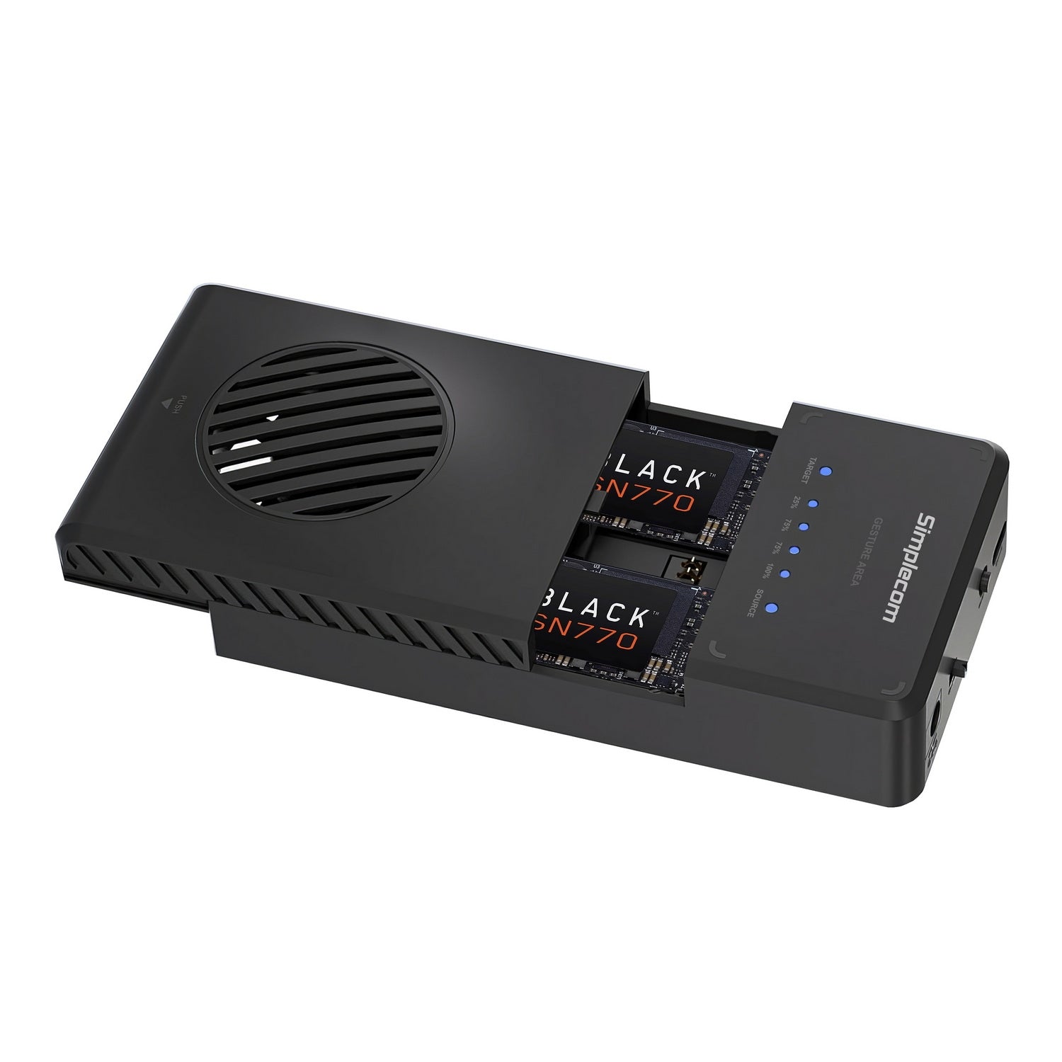 Simplecom SD560 Dual Bay NVMe M.2 SSD Enclosure Offline Clone Docking Station USB 3.2 Gen2 10Gbps 4
