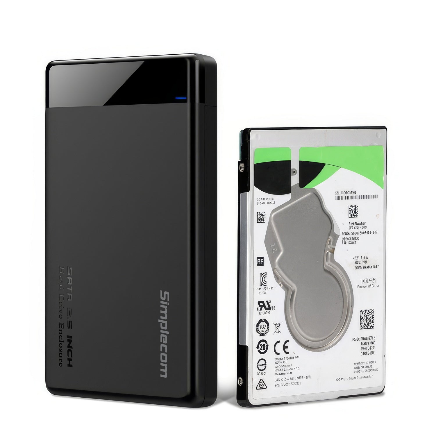 Simplecom SE109 Tool-free 2.5" SATA HDD SSD to USB-C Enclosure USB 3.2 Gen 1 4