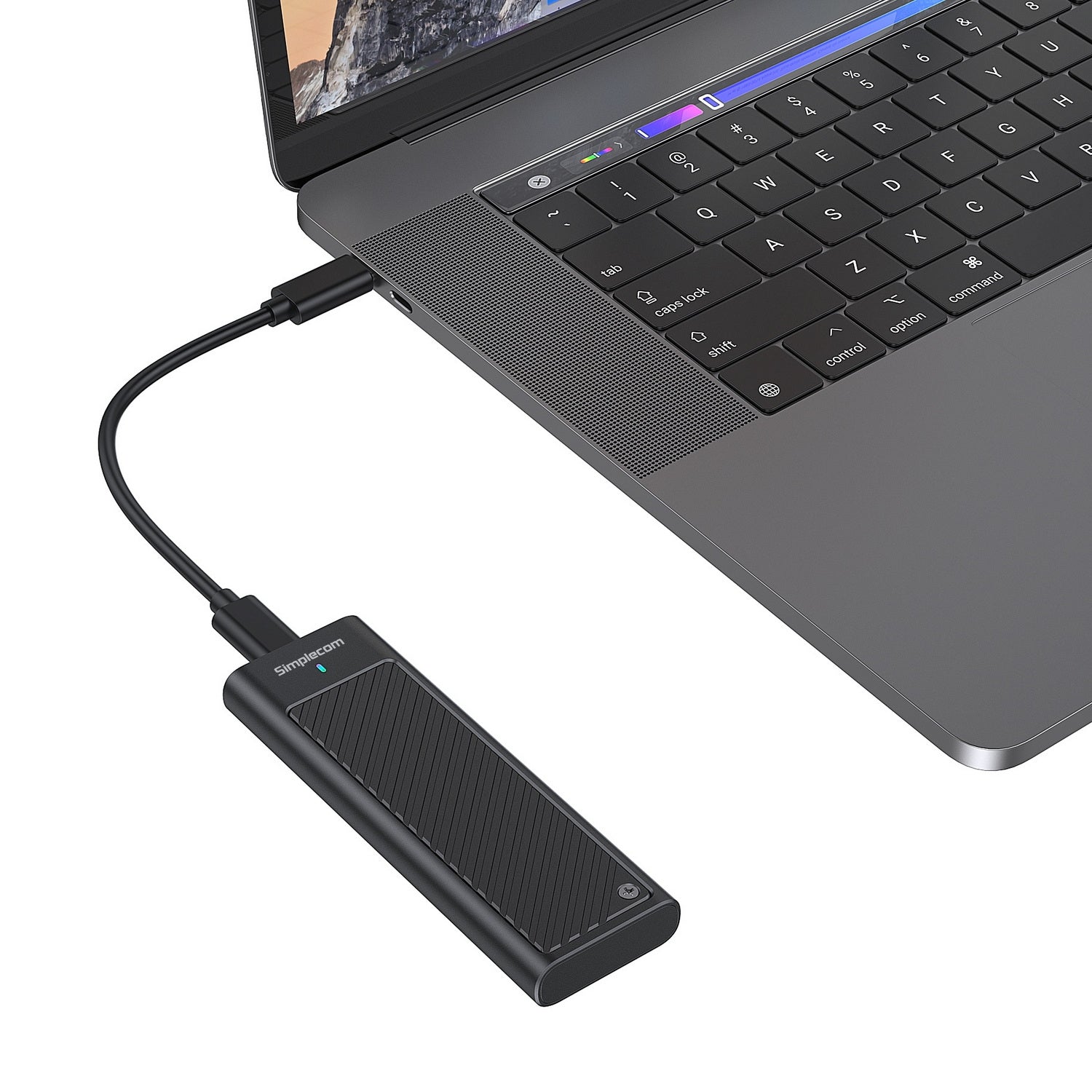 Simplecom SE538 M.2 SSD to USB 3.2 Gen 2x2 USB-C Enclosure 20Gbps NVMe SATA Dual Protocol 6