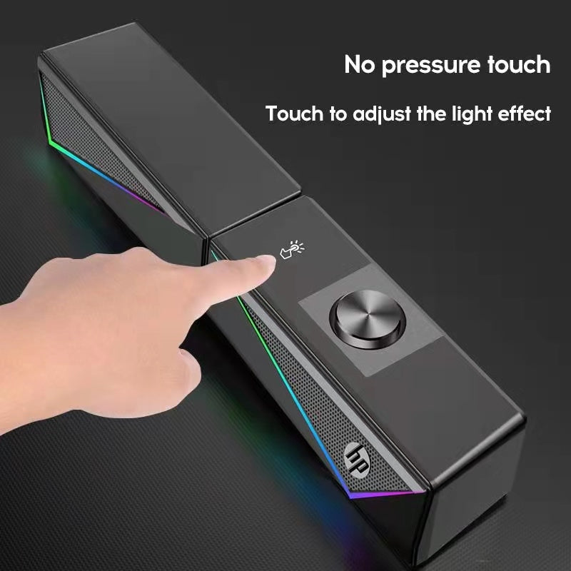 HP DHE-6005 Wired RGB Gaming Surround Soundbar Stereo Speaker 3