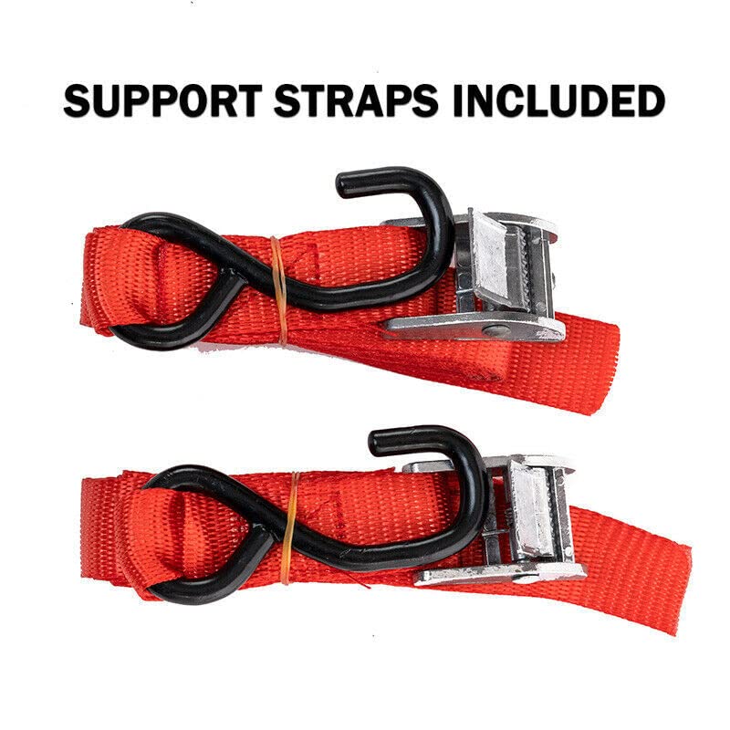 SINGLE Aluminium Folding Ramp with Support Strap, Load ATV Cycles, Motorcycles 680KG 4