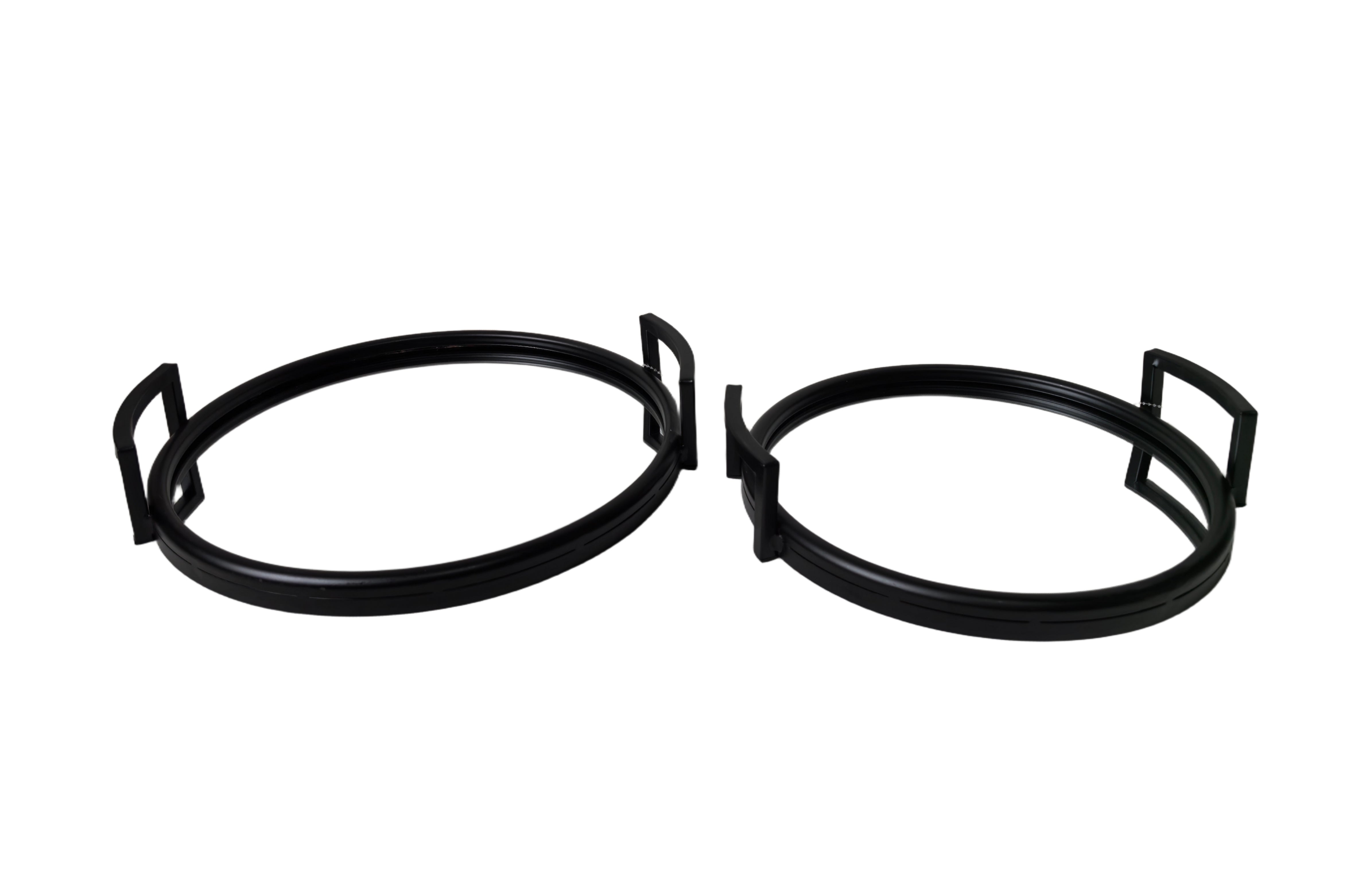 Eliza Round Tray - Large - Black