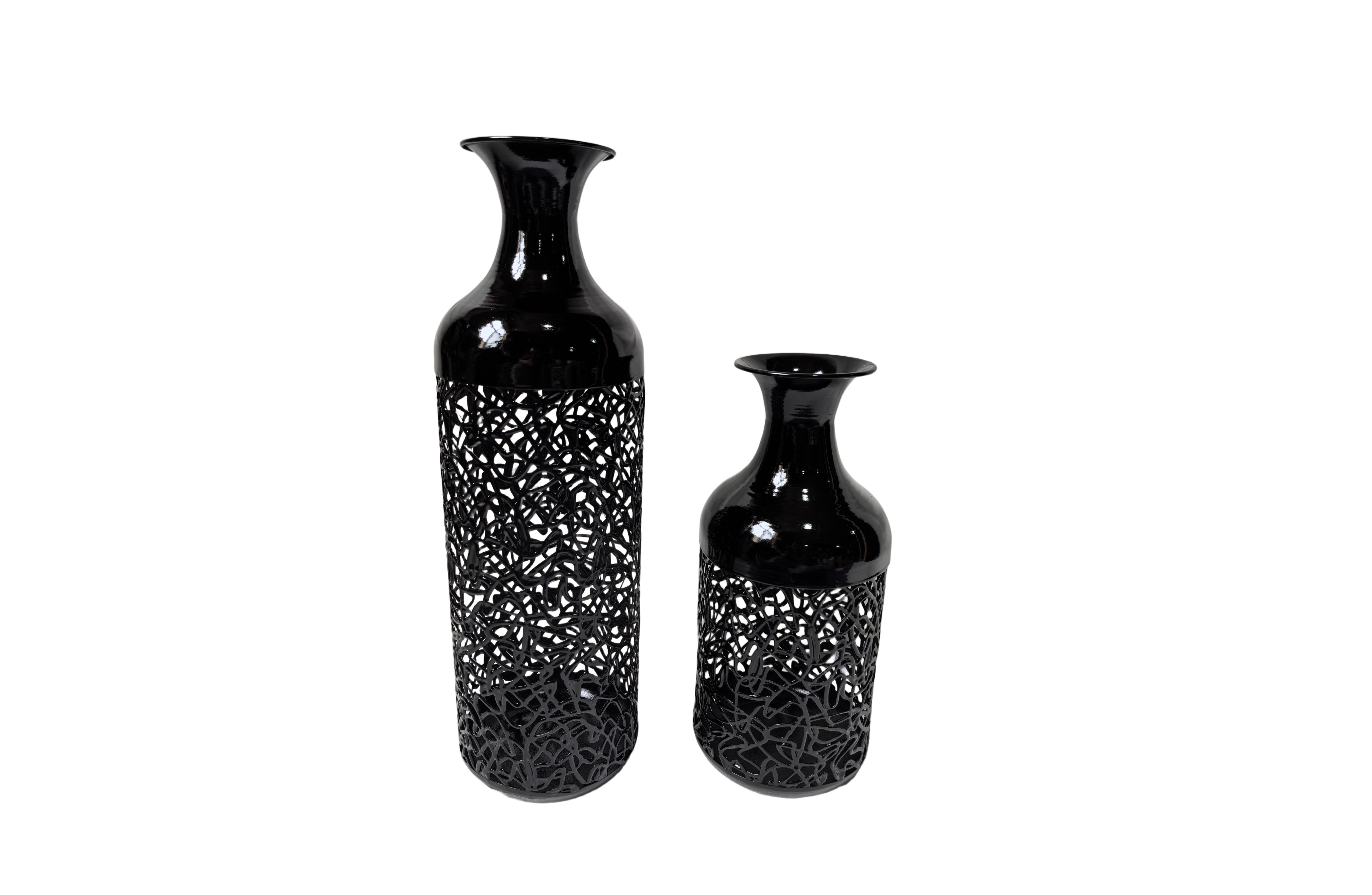 Maya Vase - Set of 2 - Black