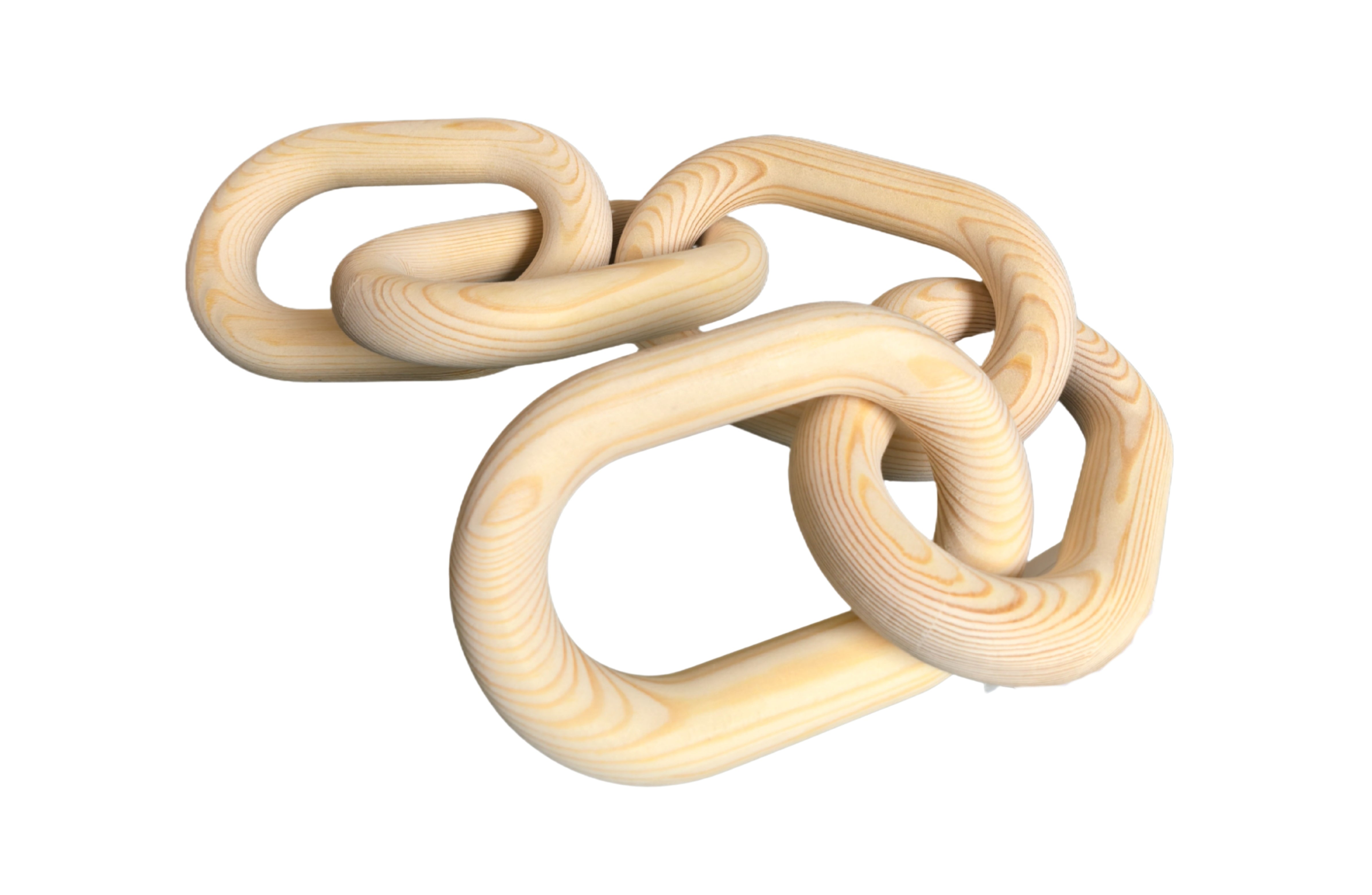 Wooden Chain Link Décor - Natural