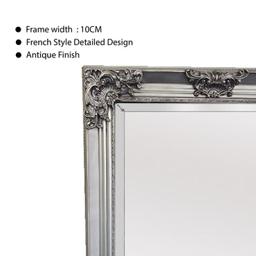 Deluxe French Provincial Ornate Mirror - Silver - X large 210cm x 110cm 3