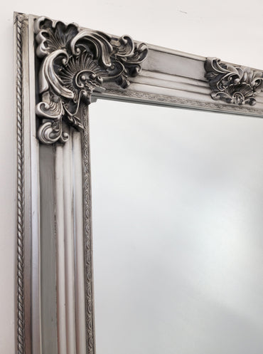 Deluxe French Provincial Ornate Mirror - Silver - X large 210cm x 110cm 4