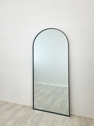 Metal Arch Mirror 80cm x 170cm - Black 3