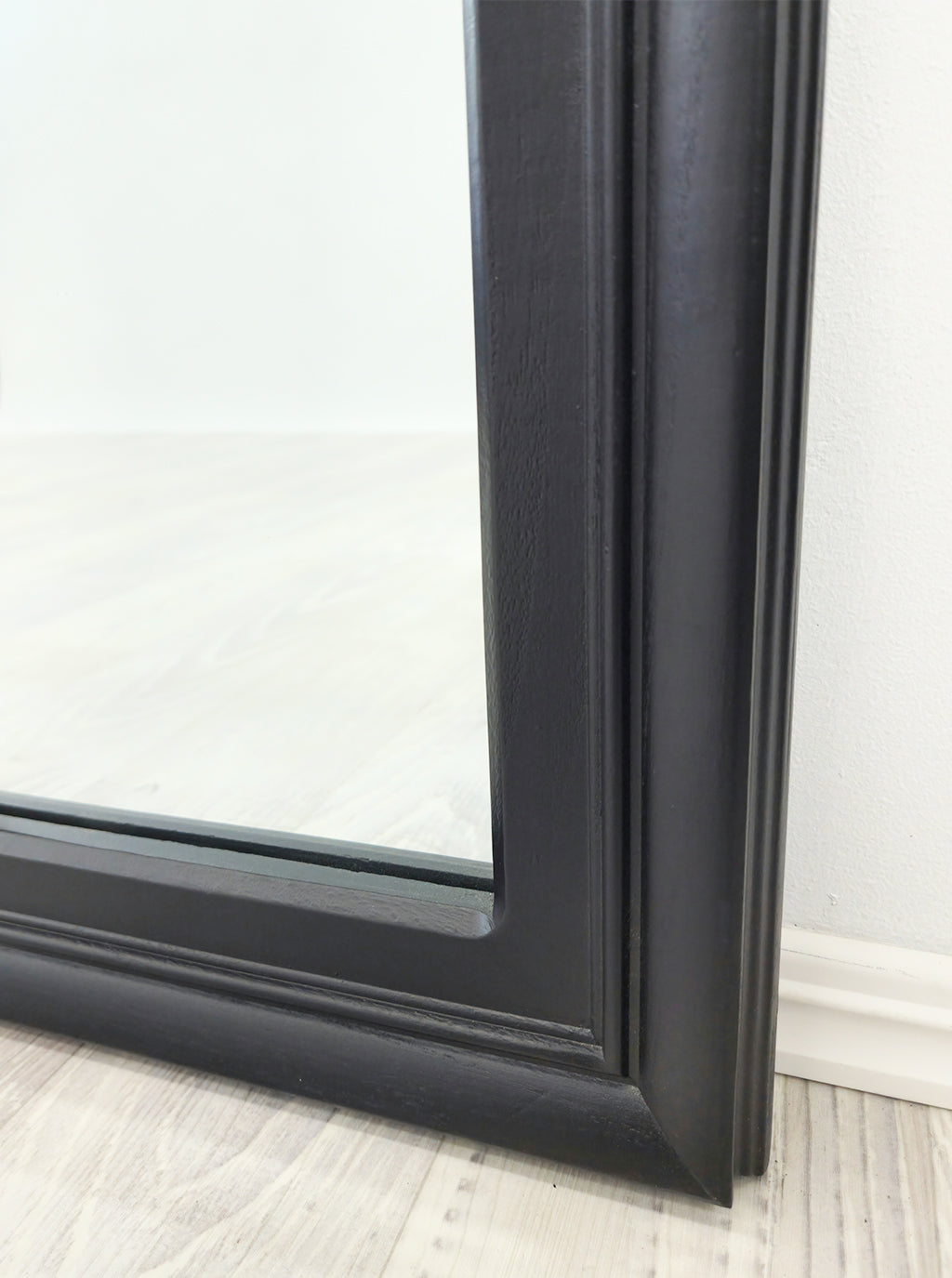 Window Style Mirror - Black Rectangle 95cm x 130cm 4